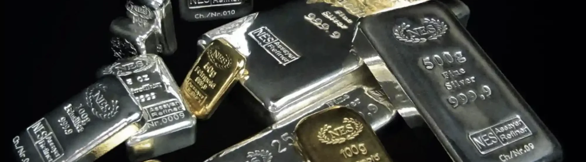 Norddeutsche Scheideanstalt Gold und Silberbarren